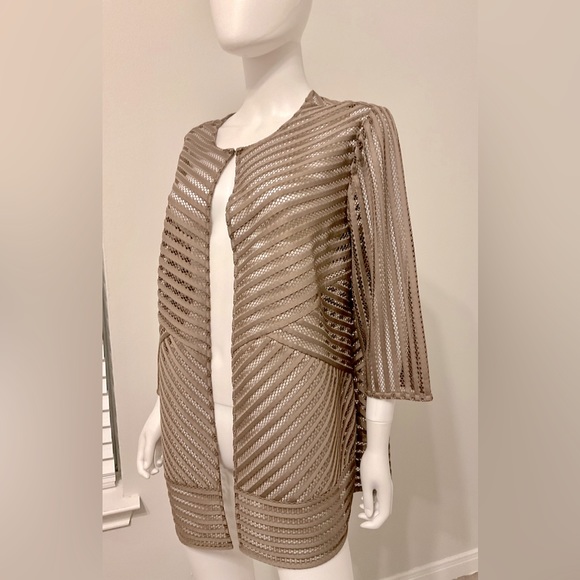 NWT Chico’s Travelers Novelty striped jacket size -3 - Picture 6 of 9